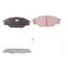 JUEGO PASTILLAS FRENO D303-7205 Toyota HILUX 1800 2Y YN85  8 V 1989-1993