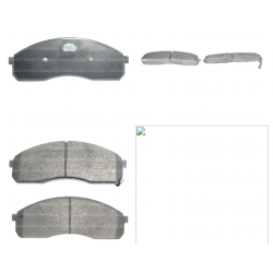 JUEGO PASTILLAS FRENO D1520-8729 Hyundai PORTER 2500 D4CB  16 V TCI DIESEL 2004-2007