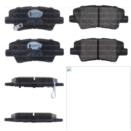 JUEGO PASTILLAS FRENO 8428-D1313 Hyundai VELOSTER 1600 GAMMA G4FG MPI  16 V CVVT 2011-2015