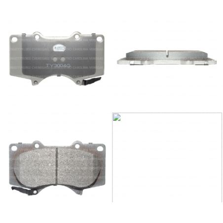 JUEGO PASTILLAS FRENO 7877-D976 Toyota LAND CRUISER PRADO 4000 1GR-FE GRJ120  16 V 2003-2009